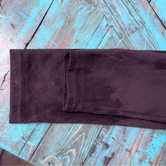 Aritzia Wilfred Free Daria Pant Brown Vegan Suede Size Small - Picture 8 of 14